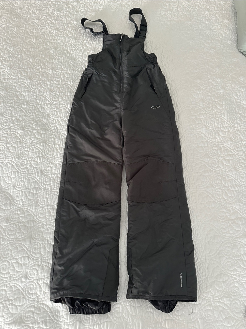 Kids Gray Ski Bibs -Champion Brand